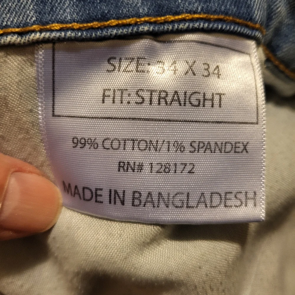 Ring of Fire Blue 34x34 Straight Leg Jeans
